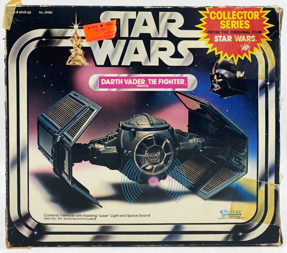 Slotted doors are typically found on the Collector Series version of the Darth Vader TIE Fighter.