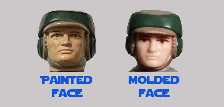 The Rebel Commando has a painted face and molded face version.