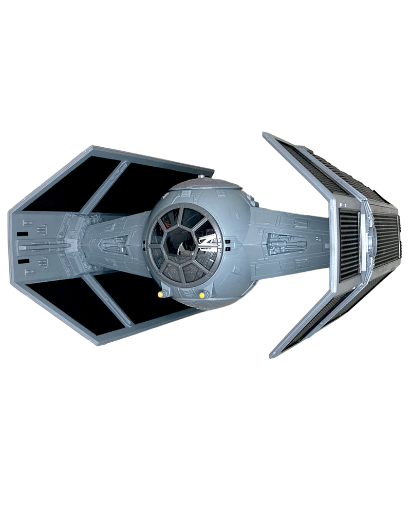 The Darth Vader's TIE Advanced from the The Vintage Collection line has a date stamp of 2025.